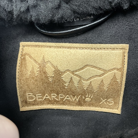 Bearpaw Women's XS Faux Fur Jacket Black c0327 - Picture 6 of 10